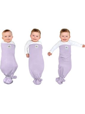 OLLIE World Swaddle One Size Lavender Preowned EXCELLENT Infant baby Wrap EUC
